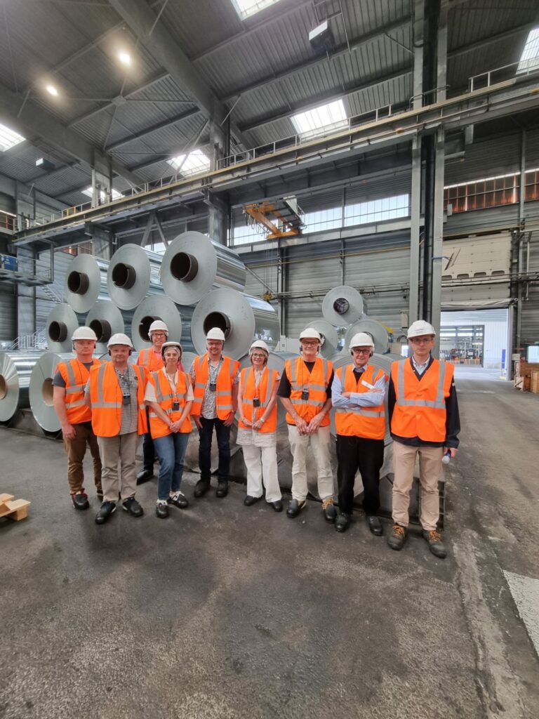 Visit at the VM Building Solutions factory in Auby Vieille Montagne